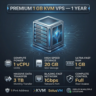 1GB KVM VPS — 1 Год | 1 vCPU | 20GB SSD | 3TB BW | 1Gbps