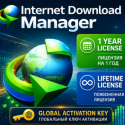 IDM — Windows, 1 год — глобальная лицензия (автоматическое подключение 24/7)