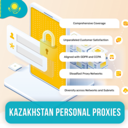 Купить персональные прокси Казахстана | Быстрые • Приватные • Выделенные 3  5