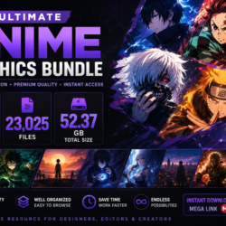 Ultimate Anime Graphics Bundle | 23 000  файлов|Коллекция 52 ГБ | Мгновенная загрузка
