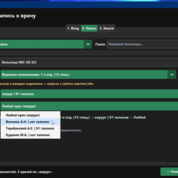 TalonBot — Автозапись к врачу napriem.info | Брянск и Брянская область | Windows