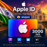 iTunes & App Store Подарочная карта — 3000 INR (INDIA)