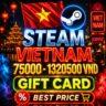 STEAM WALLET ВЬЕТНАМ КОД ПОПОЛНЕНИЯ | 75000 - 1320500 VND | СТИМ КАРТА