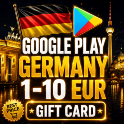 GOOGLE PLAY КОД ГЕРМАНИЯ | 1 - 10 EUR | ПОДАРОЧНАЯ КАРТА ГУГЛ GERMANY