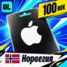 Apple Gift Card Норвегия 100 NOK    цифровой код — автовыдача 24/7