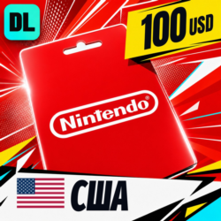 Nintendo eShop США 100 USD    цифровой код — автовыдача 24/7