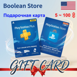 Подарочная карта PlayStation Network (PSN) — США (номинал от 5 до 100 $)