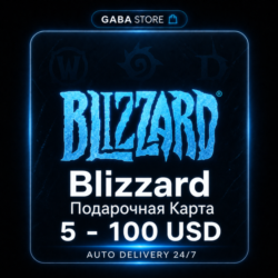 Blizzard Подарочная Карта | 5-100 USD | USA | АВТОВЫДАЧА 24/7