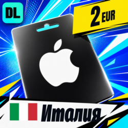 Apple Gift Card Италия 2 EUR    цифровой код — автовыдача 24/7