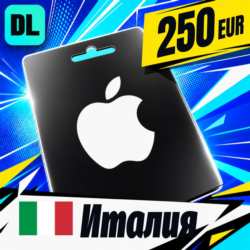 Apple Gift Card Италия 250 EUR    цифровой код — автовыдача 24/7