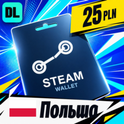 Steam Wallet Польша 25 PLN    цифровой код — автовыдача 24/7