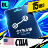 Steam Wallet США 15 USD    цифровой код — автовыдача 24/7