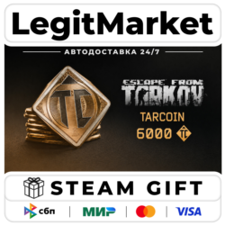 DLC Escape from Tarkov: TarCoin Ingame Currency - 6000 / Steam АВТО / РУ   МИР