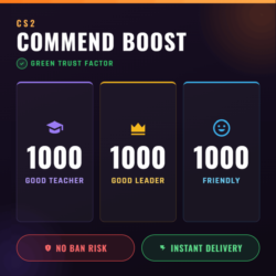 МГНОВЕННАЯ ДОСТАВКА! (1000/1000/1000) — БУСТ РЕКОМЕНДАЦИЙ CS2