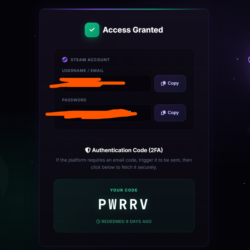 Система автовыдачи Steam (Бот для оффлайн аккаунтов)