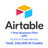 Бизнес-аккаунт Airtable — 1 год с 20 000 кредитов ИИ ежемесячно