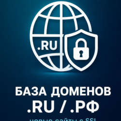 База доменов .RU/.РФ: новые сайты с SSL | актуальные 14 дней