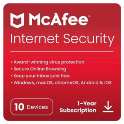 McAfee Internet Security 2025 Key (1 Year / 10 Devices)