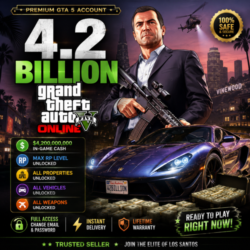 GTA 5  Кастомный аккаунт• 4.2 Миллиард $ 6554  LVL   Почта