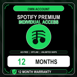 Spotify Premium Individual | 12 Months | Fast Activation | Warranty