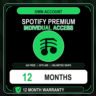 Spotify Premium Individual | 12 Months | Fast Activation | Warranty