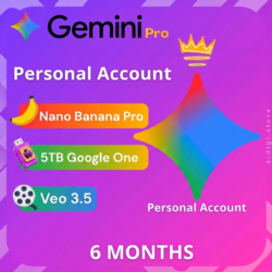 Google One Pro (5ТБ)–6 месяцев| Gemini AI 3.5 Pro   Veo 3   Omni   Flow   Nano Banana