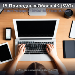 Графика: 15 Nature Wallpapers 4k Svg