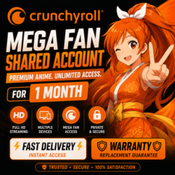 Crunchyroll  Общий аккаунт Mega Fan на 1 месяц  Быстрая доставка   Гарантия