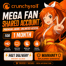 Crunchyroll  Общий аккаунт Mega Fan на 1 месяц  Быстрая доставка   Гарантия