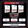 Autodesk All Apps Team Access 1 Year | Add Your Email | Full Warranty