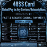 40$ US Card for Google Play, Apple Pay, Games & Online Services