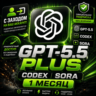 GPT-5.5 PLUS | CODEX | SORA | 1 МЕС | ДЛЯ НОВЫХ | ГАРАНТИЯ|