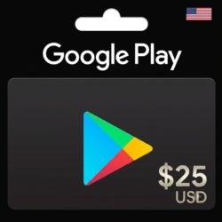 Google Play Gift Card 25$ USD США   АВТО ВЫДАЧА