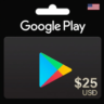 Google Play Gift Card 25$ USD США   АВТО ВЫДАЧА
