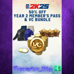 ☀️PGA TOUR 2K25 50% OFF YEAR 2 MEMBER’S PASS & VC BUNDLE XBOX DLC