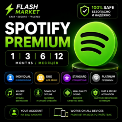 Spotify Premium на 1/3/6/12 месяцев   | На ваш аккаунт | Быстрая и безопасная активац