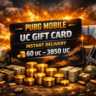 PUBG Mobile UC Gift Card |   Цифровой код |    60–3850 UC