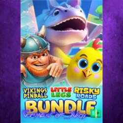 ☀️Vikings Pinball   Little Legs   Risky Roads Bundle XBOX
