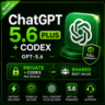 ChatGPT Plus   Codex | GPT-5.6 | Личный и общий готовый аккаунт | Быстрая выдача | По