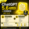 ChatGPT Plus   Codex | GPT-5.6 | Личный и общий готовый аккаунт | Быстрая выдача | По