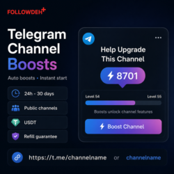 Бусты Telegram-канала    24 часа - 30 дней автостарт
