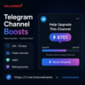 Бусты Telegram-канала    24 часа - 30 дней автостарт