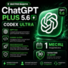 ChatGPT PLUS 5.6 |  CODEX ULTRA | 1 МЕСЯЦ | ЛИЧНЫЙ |  ГАРАНТИЯ 30 ДНЕЙ |