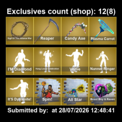 Мгновенный доступ • FN (все платформы) • 116 skins • 600 VB • Полный доступ