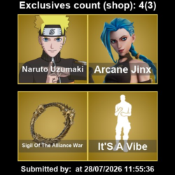 Мгновенный доступ • FN (все платформы) • 131 skins • Naruto Uzumaki • Полный доступ