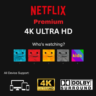 Аккаунт Netflix — 1 месяц — 1 личный профиль — Premium — Глобальный