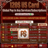 120$ US Card | Pay Any Global Service (App Store, Steam, AI,google,claude,)