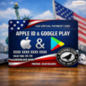США Виртуальная карта 0$ – Для Apple ID и Google Play (без баланса, предоплаченная)