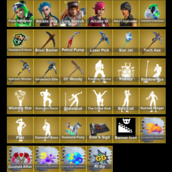 Мгновенный доступ • FN (все платформы) • 377 skins • 2450 VB • Полный доступ