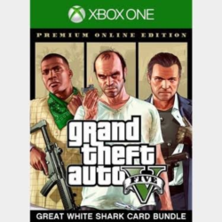 GRAND THEFT AUTO V AND CREAT WHITE SHARK CARD BUNDLE XBOX ONE  КЛЮЧ TR ЛИЦЕНЗИЯ